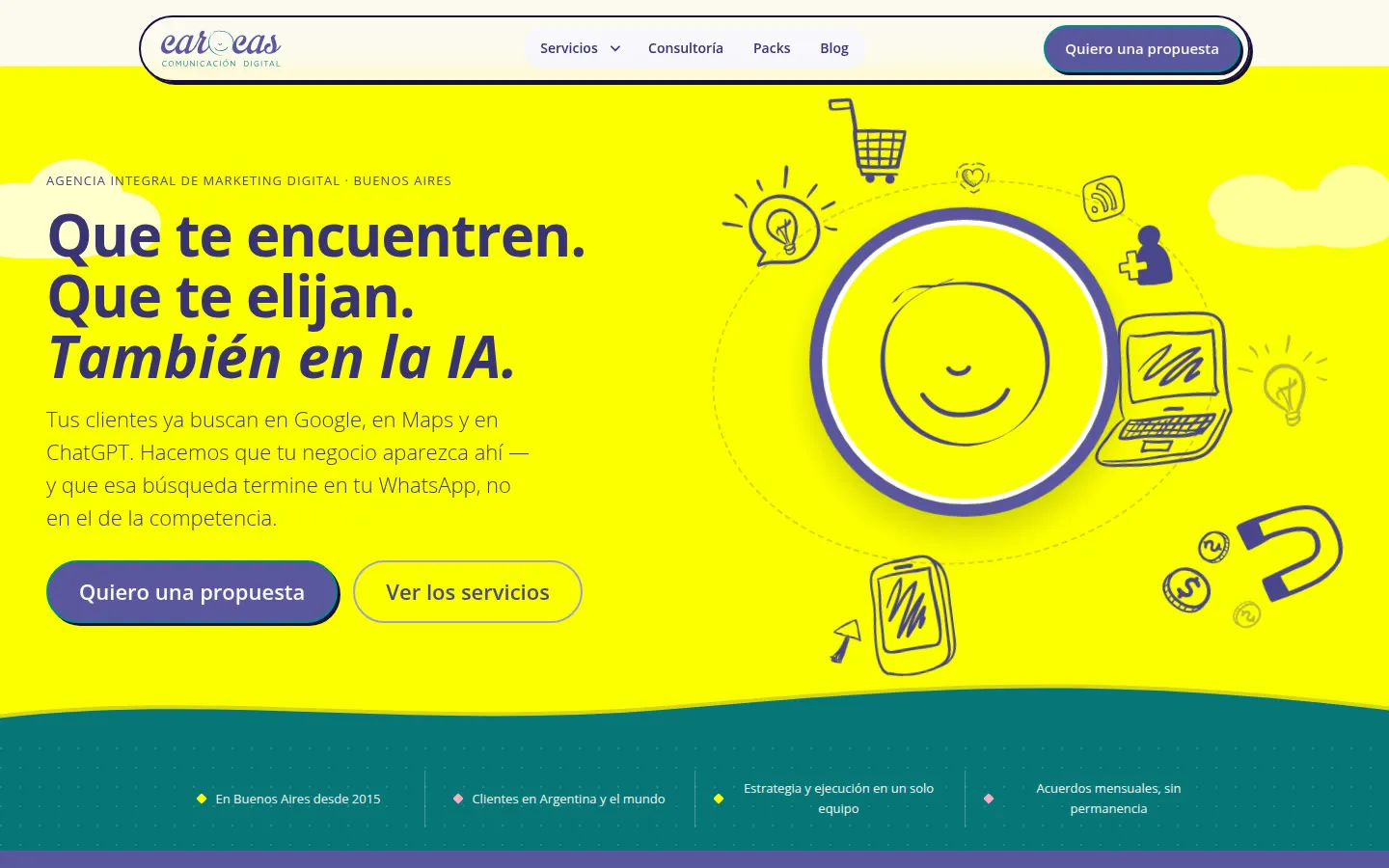 Sitio web de Carocas Digital desarrollado por Carocas Digital